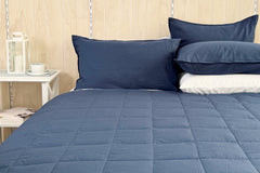 Goose Down Blanket - Midnight Blue